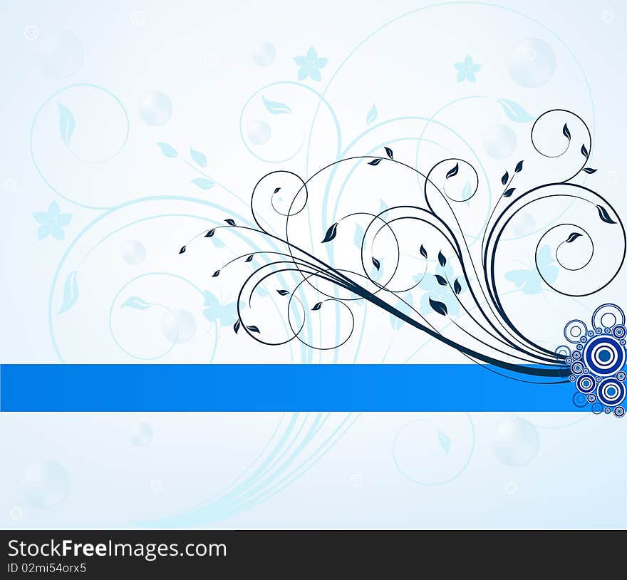 Floral  art design background . Floral  art design background