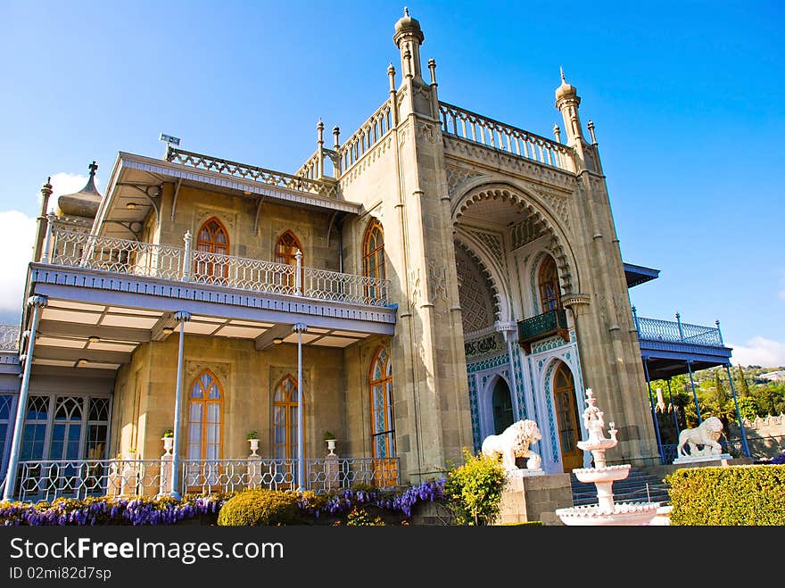 Old russian manor on a sunny day