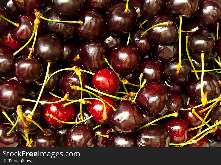 Background of cherries