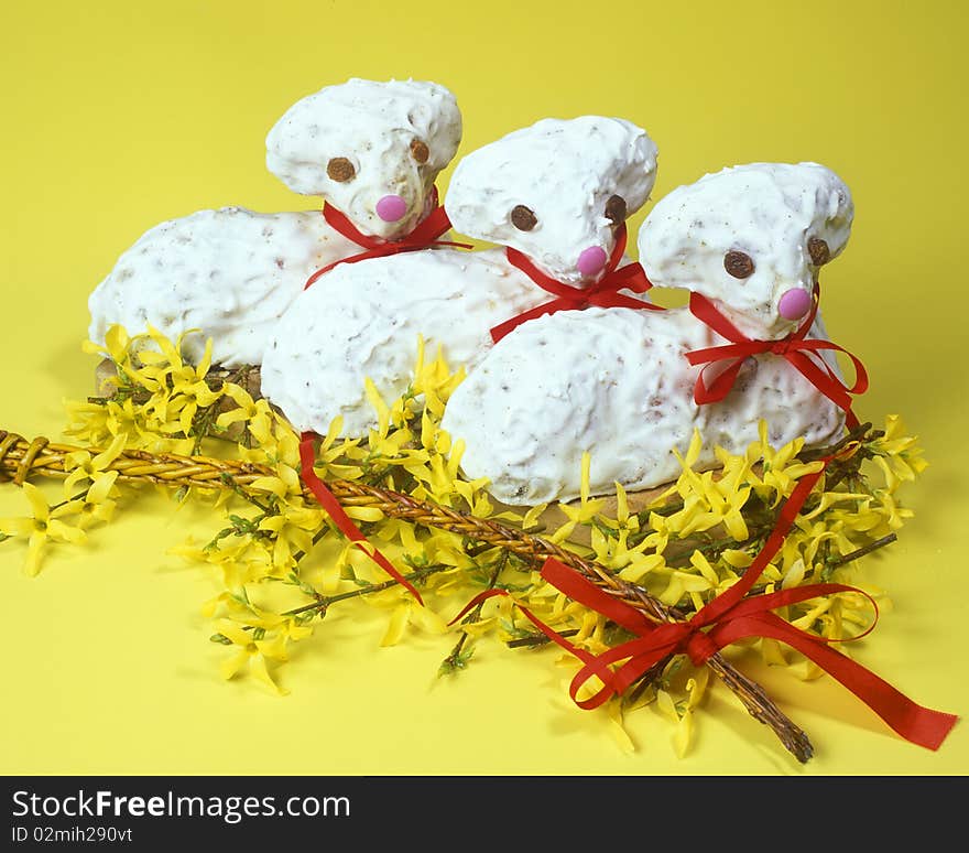 Still life of Easter pastry