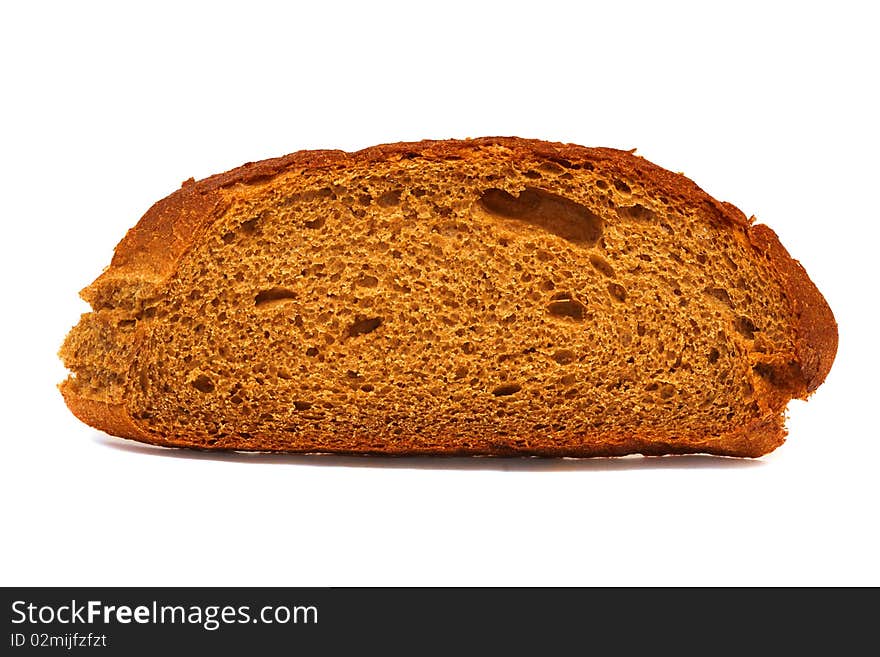 Bread isolated on white