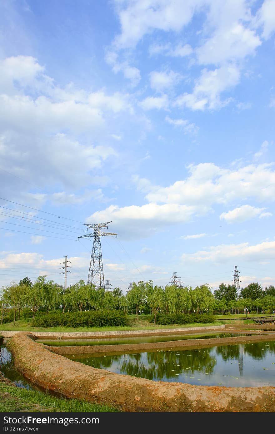 The scencery of everglade park in Taiyuan, Shanxi province, China.