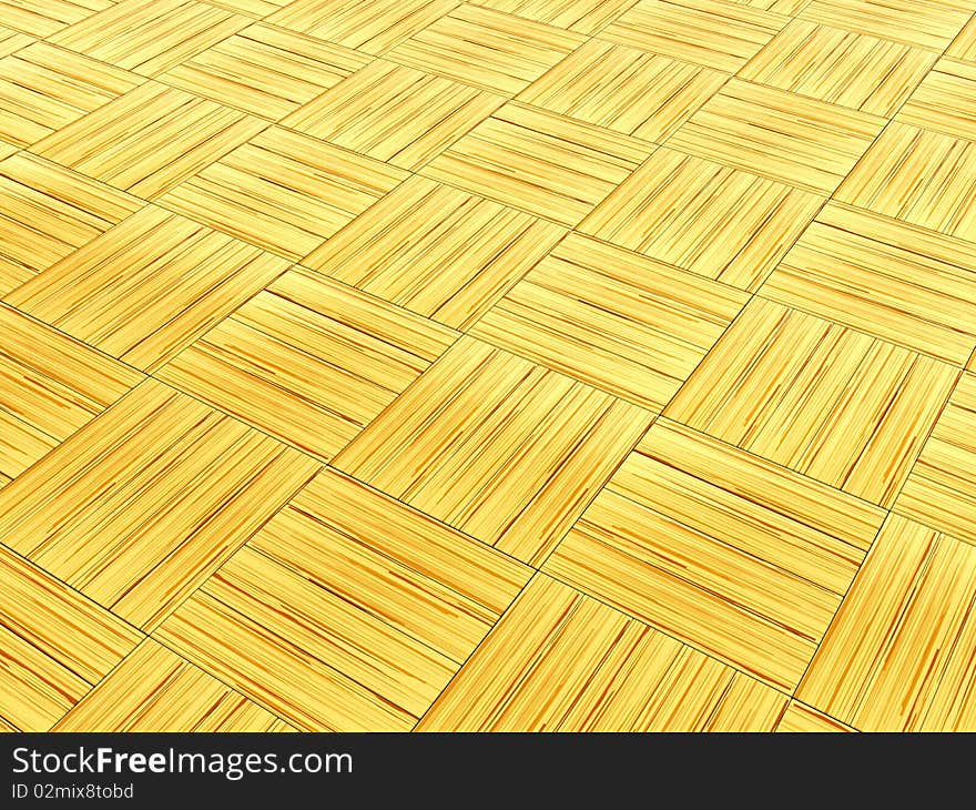 3d illustration of wood parquet floor background