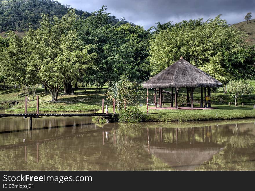 Shot of an exotic place to rest. Shot of an exotic place to rest.