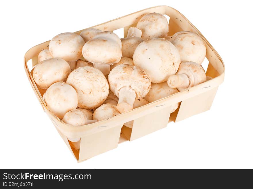 Mushrooms in a basket