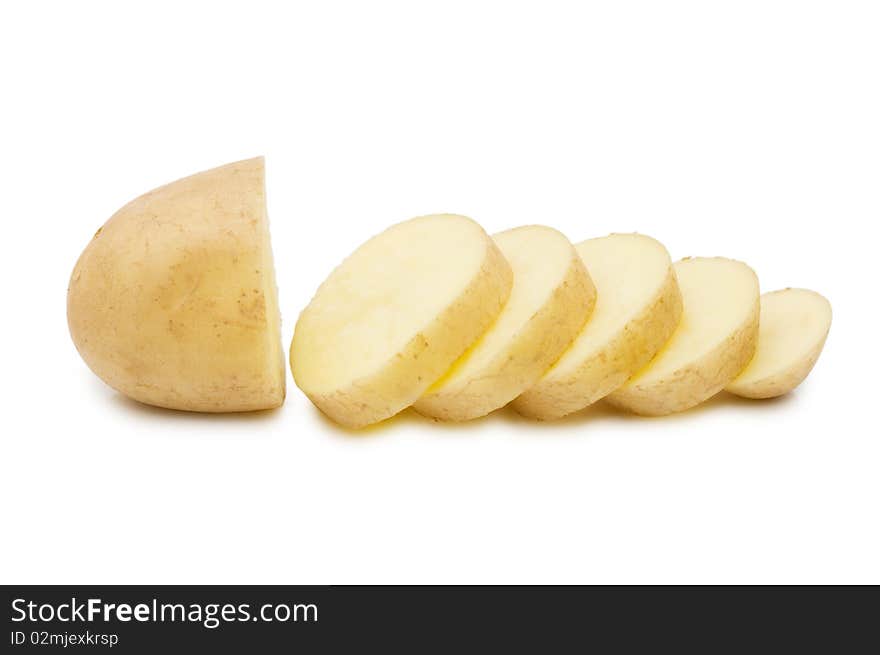 Fresh potato isolated