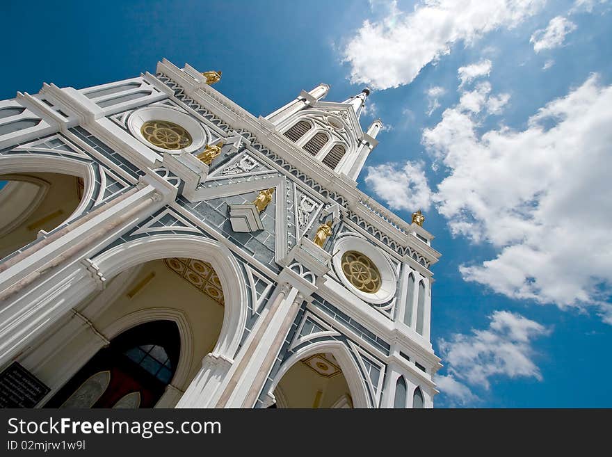 Ancient Europe Church In Thailand. Ancient Europe Church In Thailand