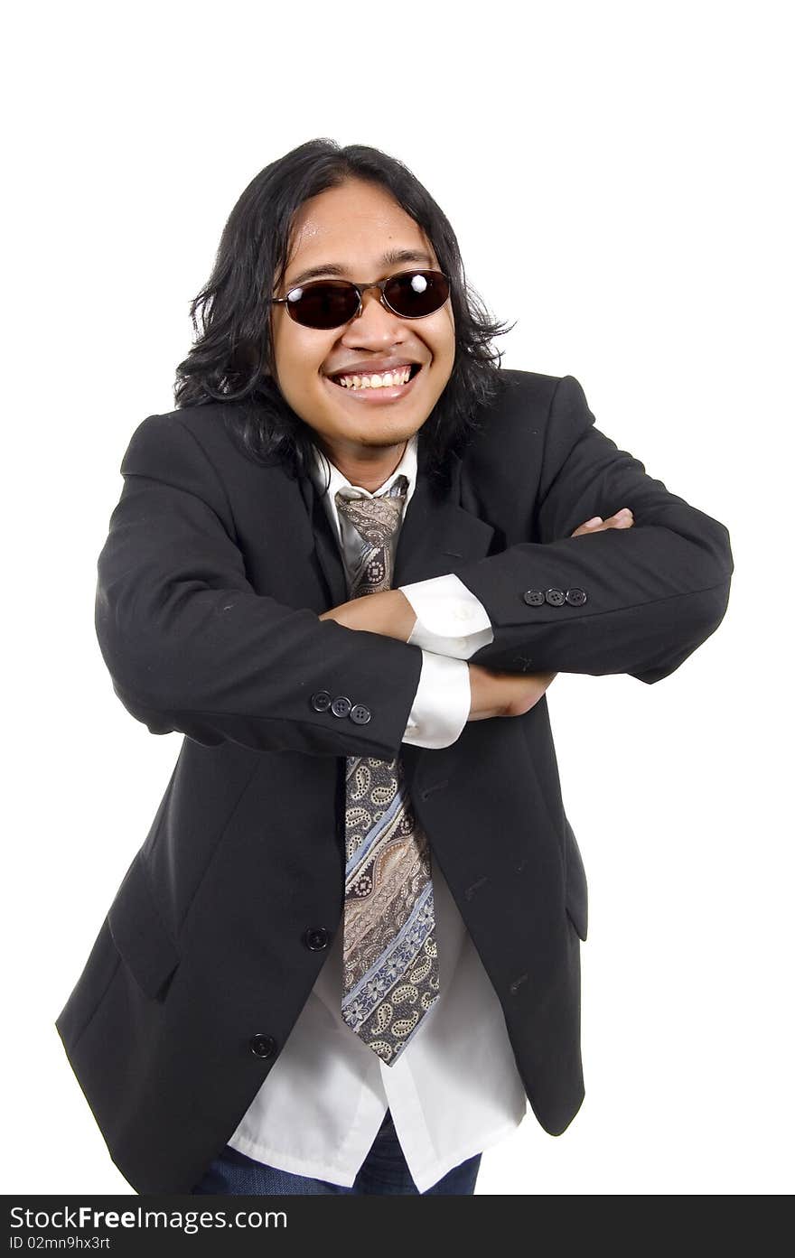 Long Hair Man Wearing Suit