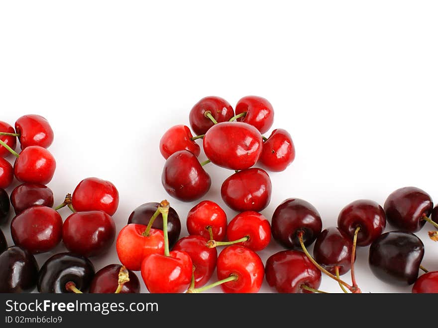 Close up of some delicious looking cherries