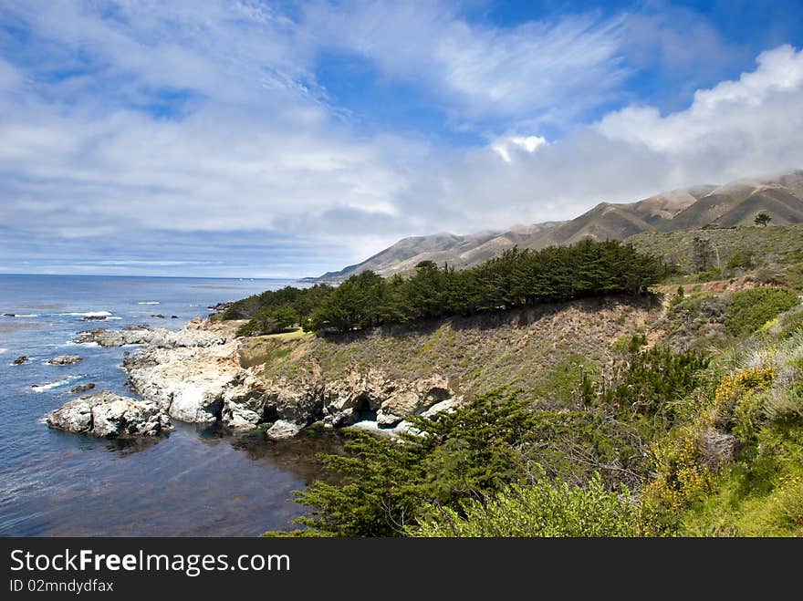 Mountain Landscape In California S Big Sur