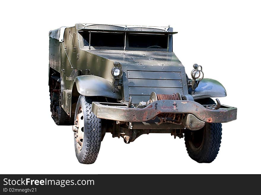 M3 half-track, armored personnel carrier, the second World War. M3 half-track, armored personnel carrier, the second World War.