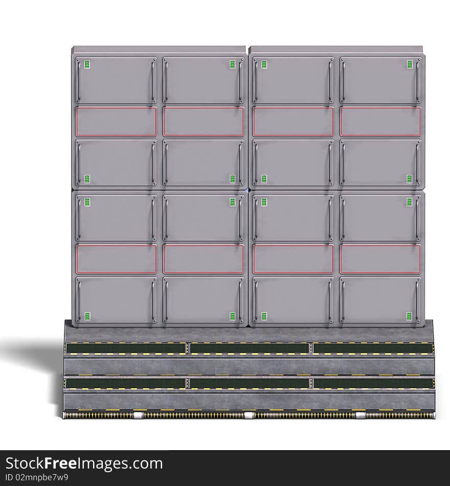 A historic science fiction computer or mainframe