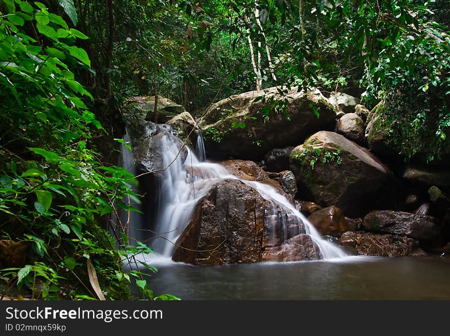 Waterfall in Green Thailand national park image