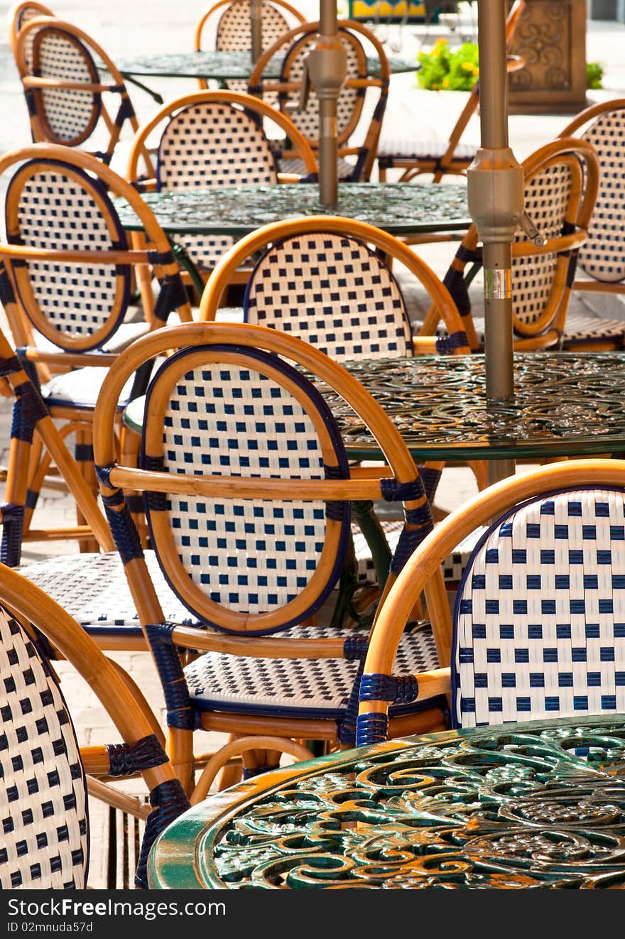 Portrait of Outdoor Furniture of F&B Industry. Portrait of Outdoor Furniture of F&B Industry