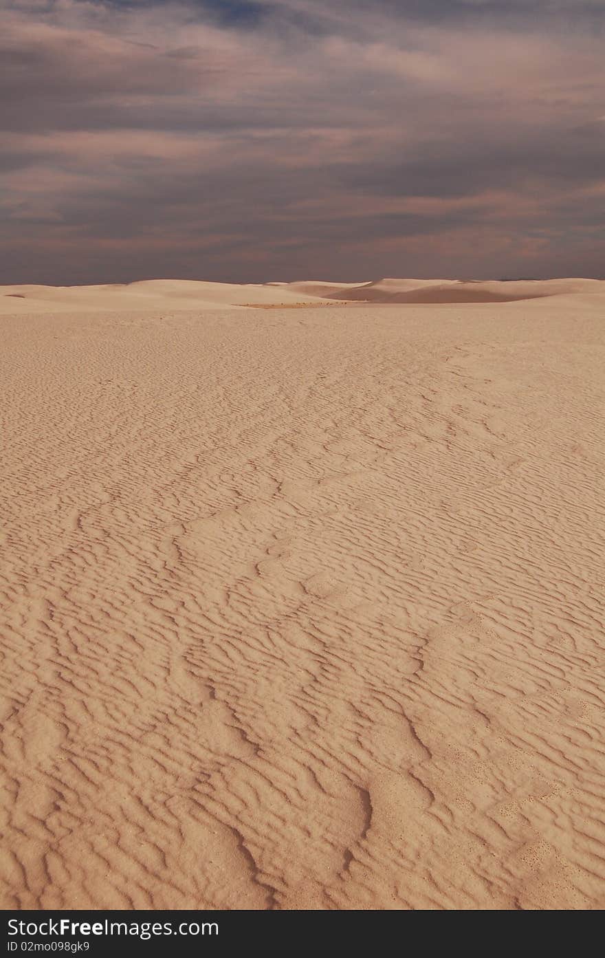 Wide angle shot of desert sand at white sands national park, new mexico. Wide angle shot of desert sand at white sands national park, new mexico