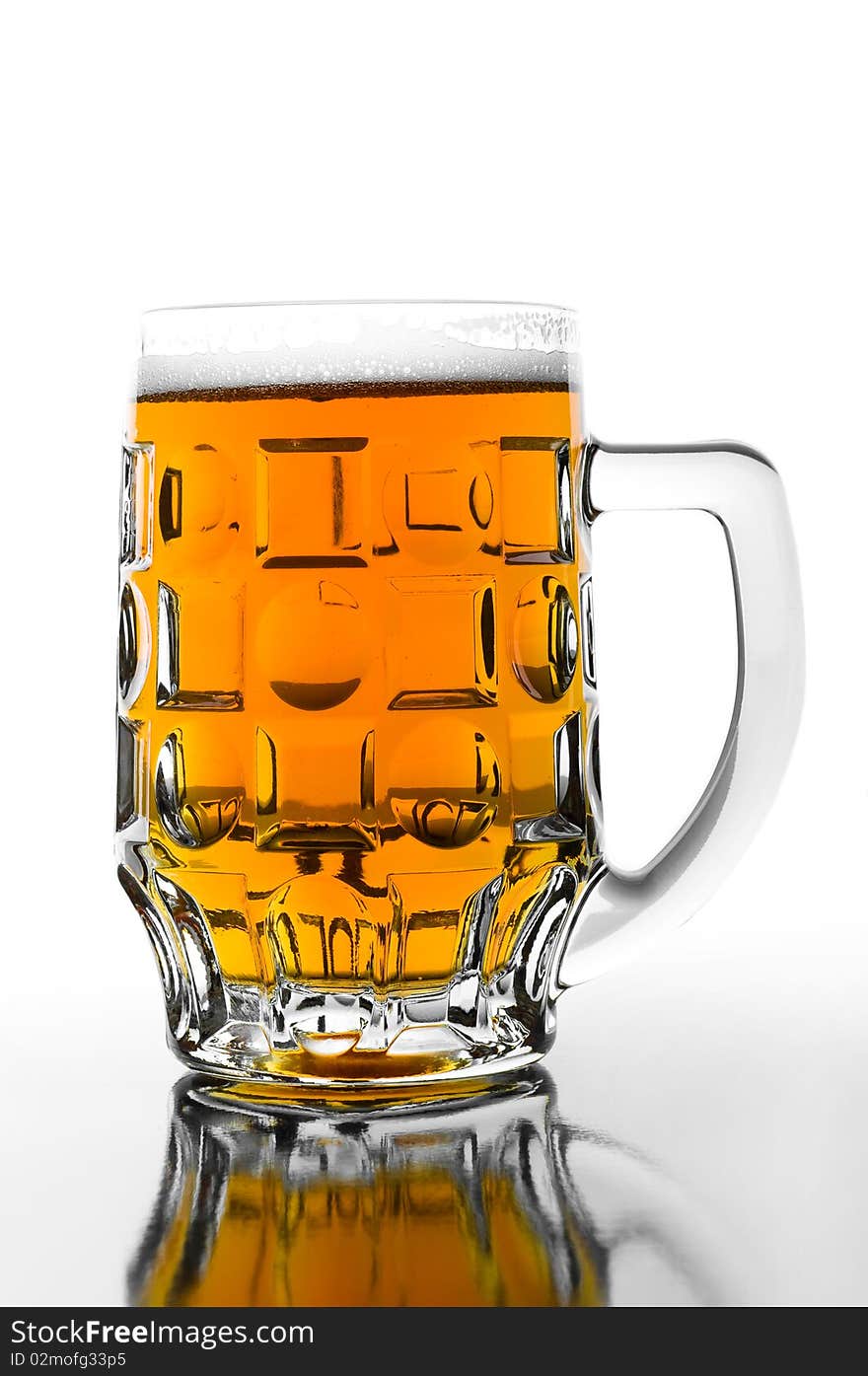 Cold  beer in glass