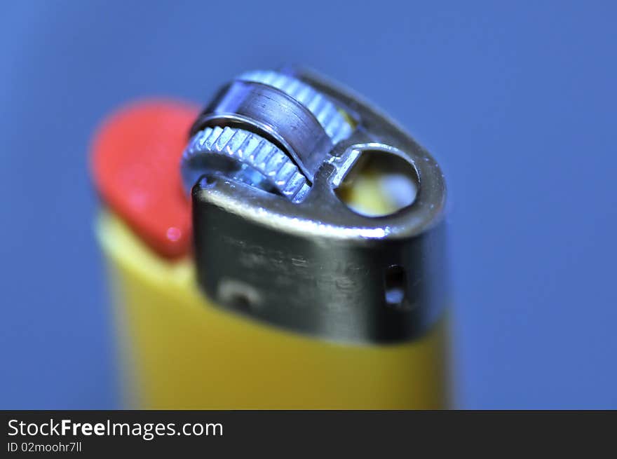 An image of a yellow lighter