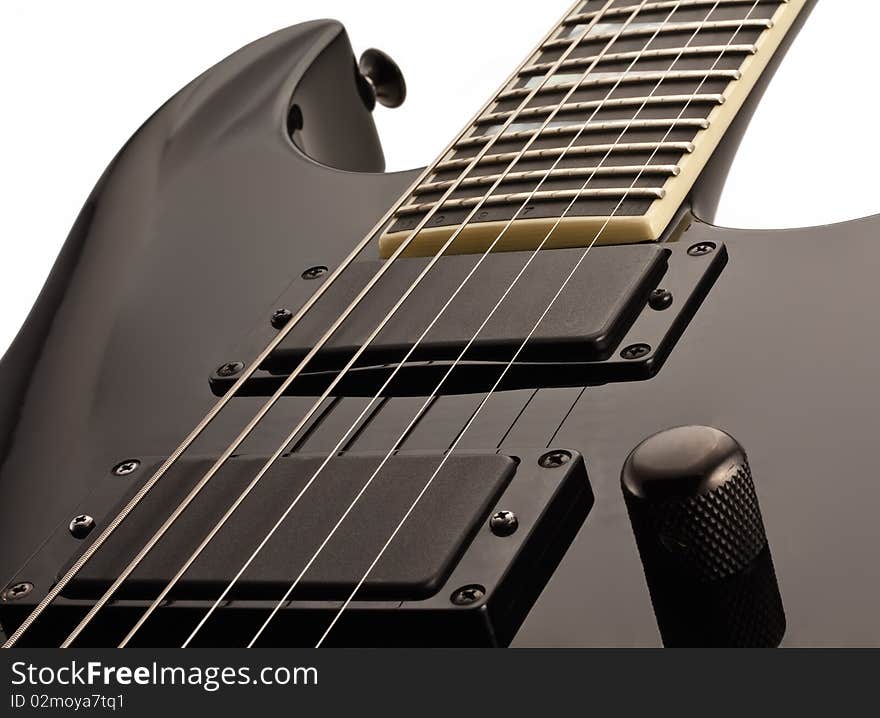 Black electro-guitar