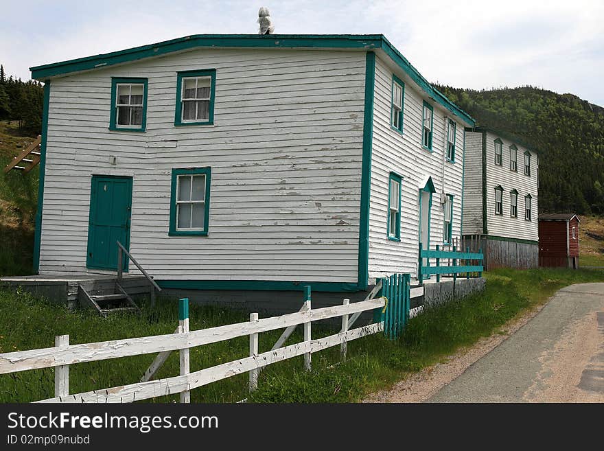 Older homes in rural Newfoundland. Older homes in rural Newfoundland