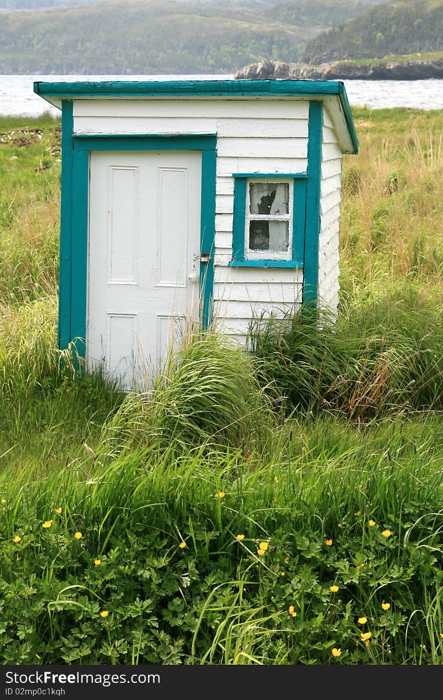 Unique little outhouse in Bonaventure