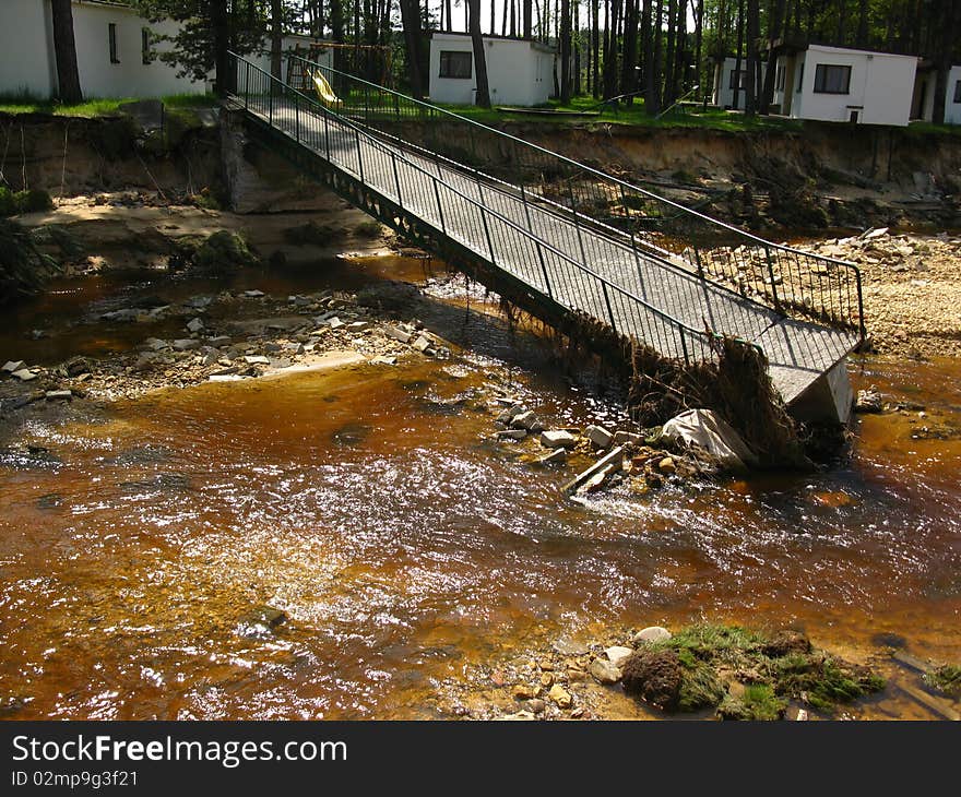 Damage due to flooding