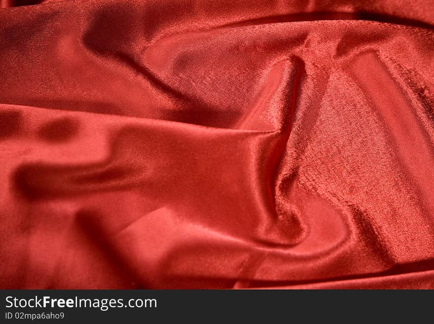 Elegant and soft red satin