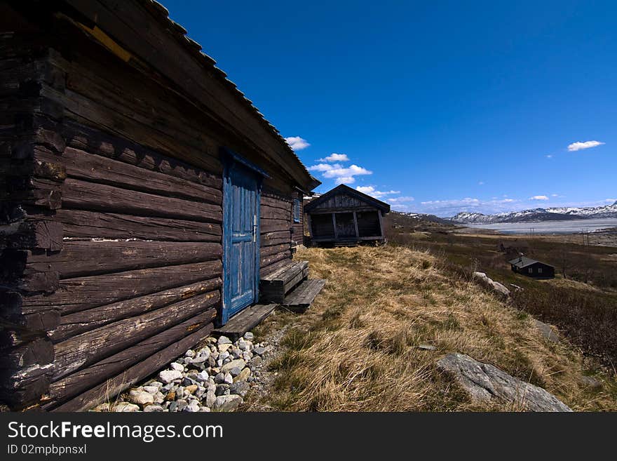 Norwegian tundra summer cabin