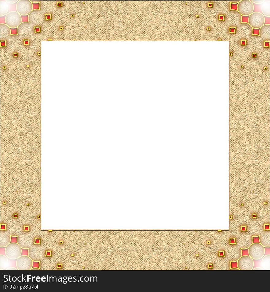 Vintage photo frame with classy patterns