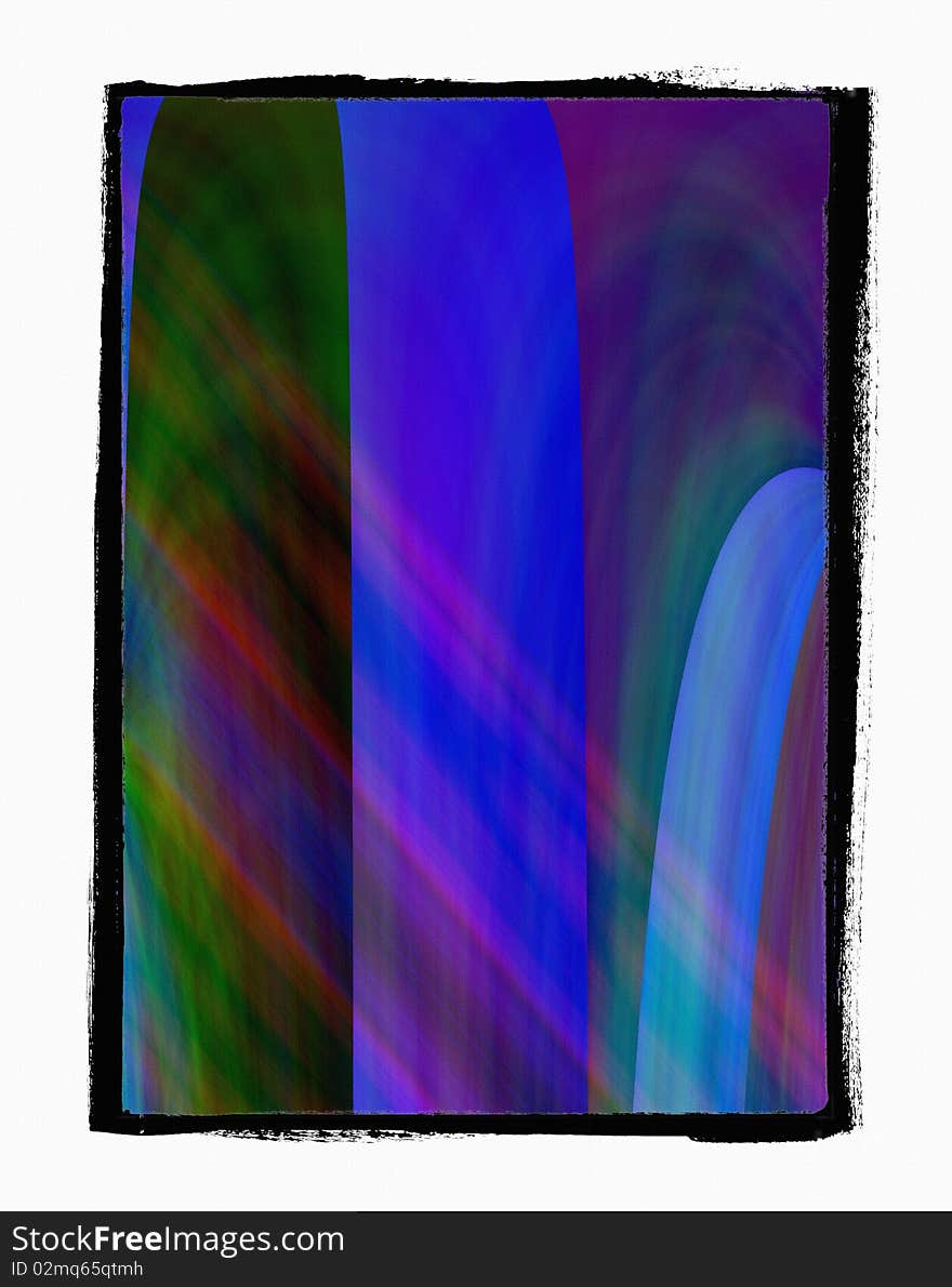 Background with multi cool colors and black border. Background with multi cool colors and black border