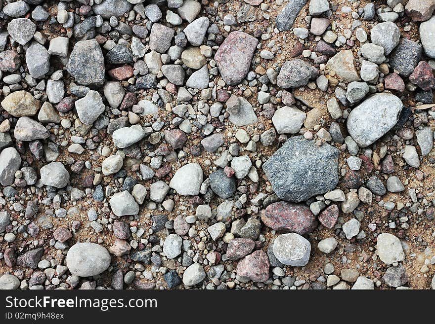 Close up of gravel surface. Close up of gravel surface.