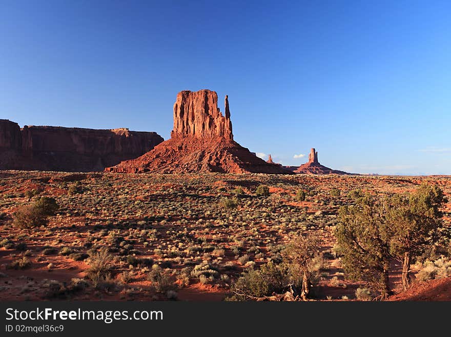 Monument valley at sunset