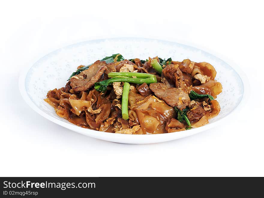 Fried noodle with pork