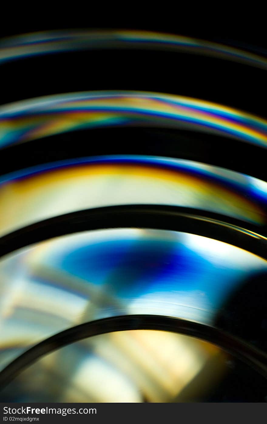 Abstract shot of optical elements