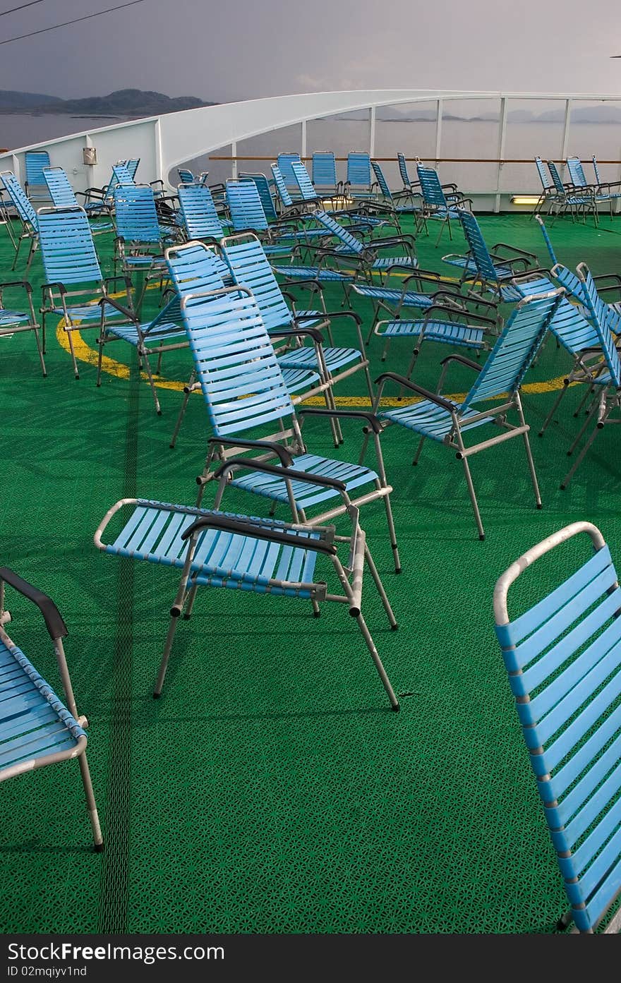 Abandoned deckchairs