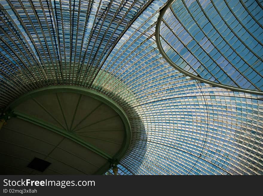 Inside of Victorian greenhouse