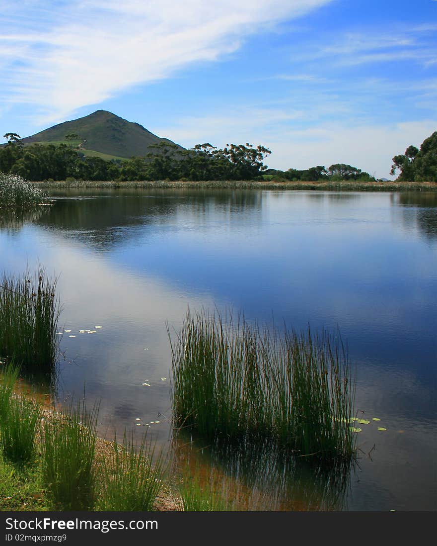 Lake at Wiesenhof, South Africa. Lake at Wiesenhof, South Africa.