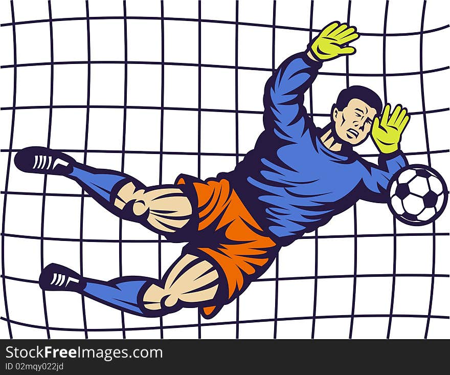 Soccer football goalie keeper goal