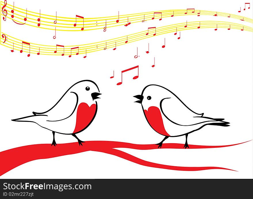 Birds singing