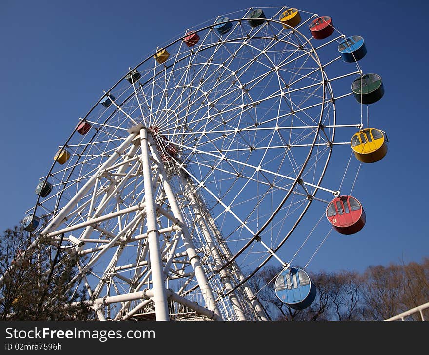 The Ferris wheel in JiNan. The Ferris wheel in JiNan