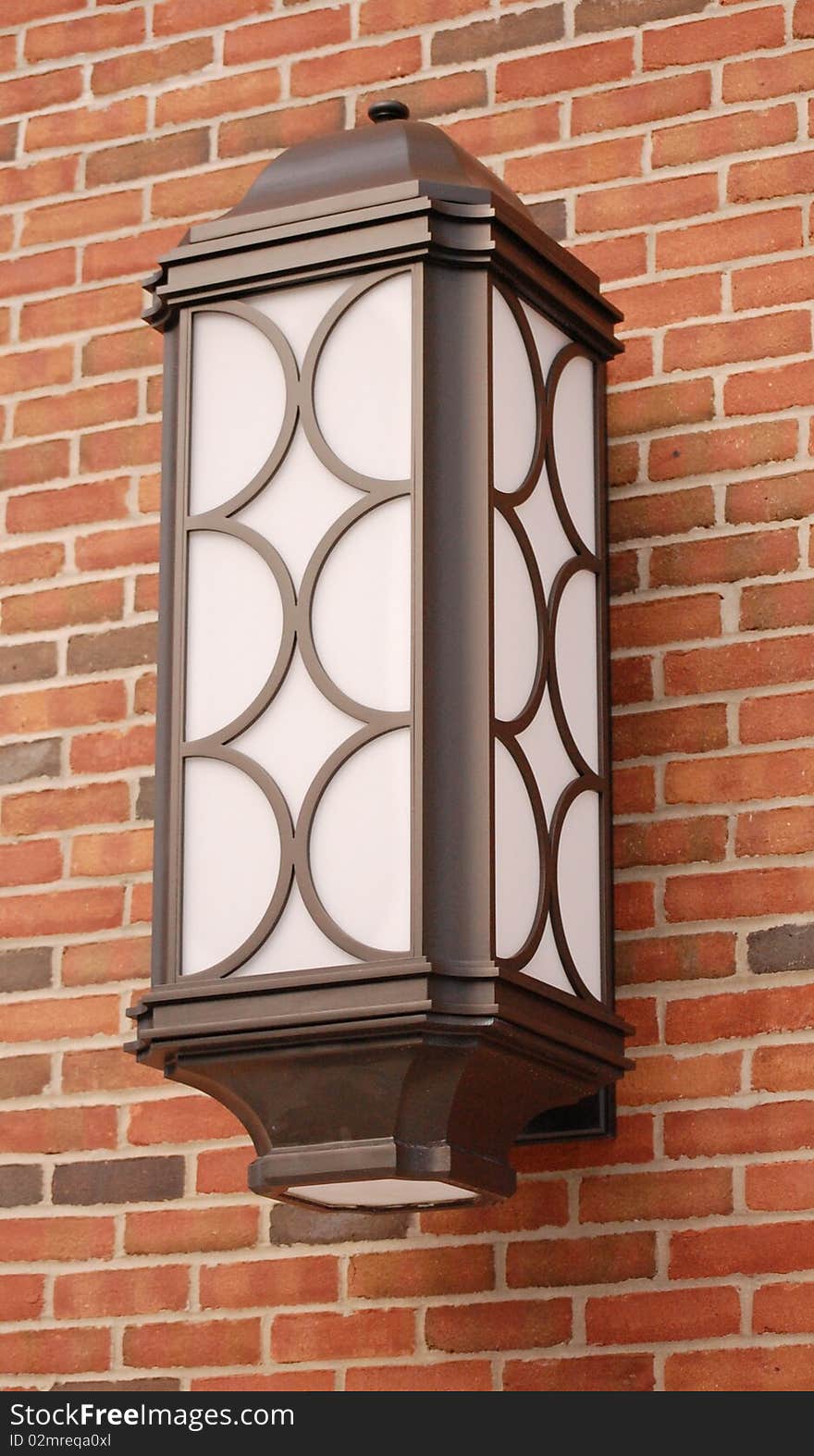 Sconce on brick