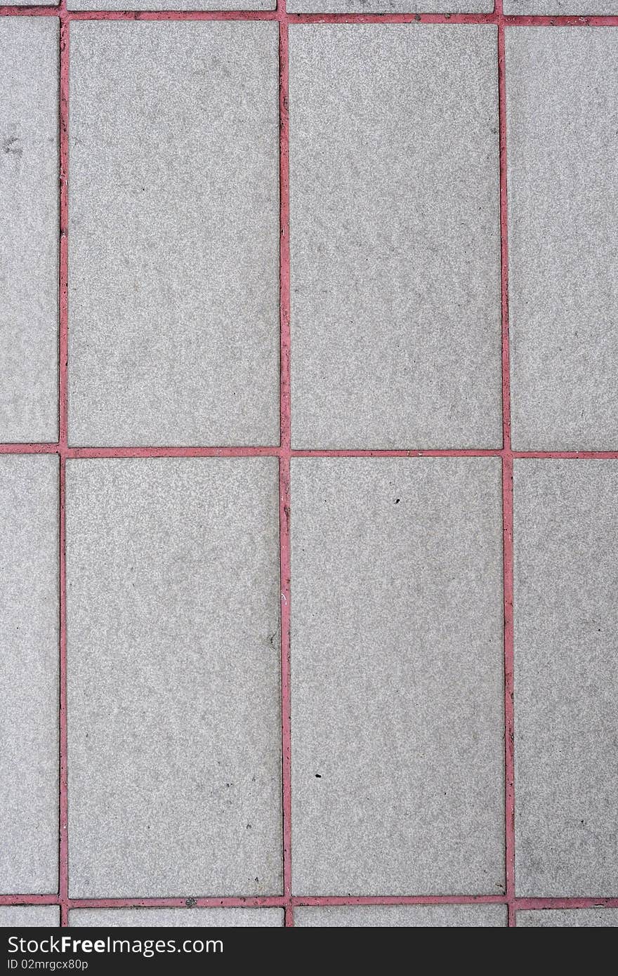 Tiles with a long pink line. Tiles with a long pink line