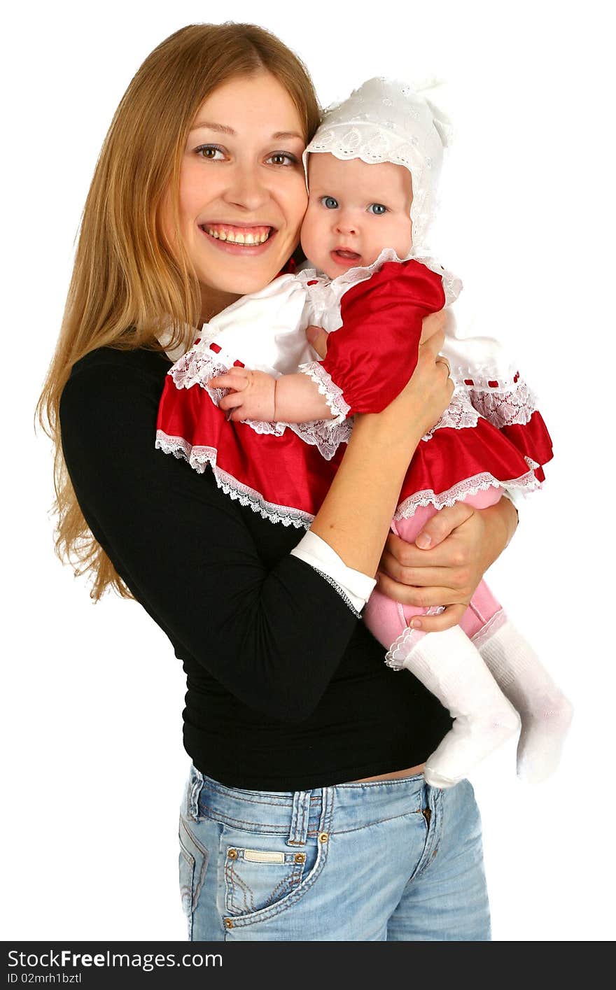 Young  mother with baby girl