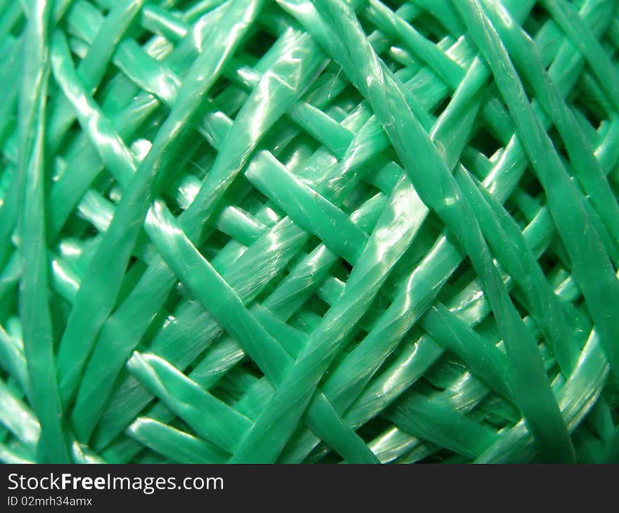 Green string texture