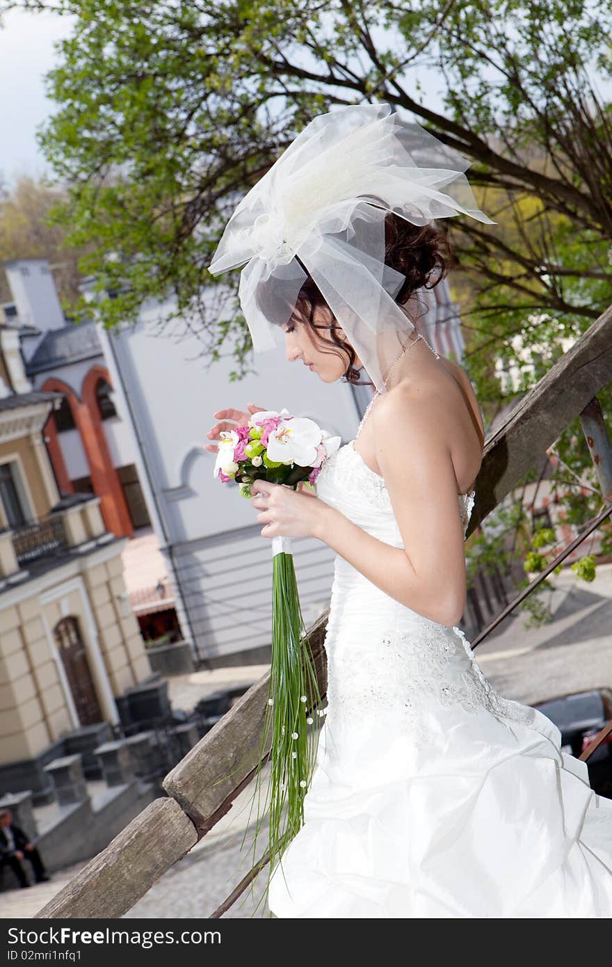 Young beautiful bride