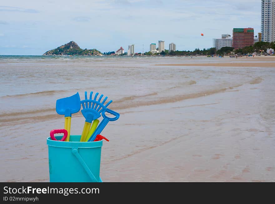 This picture is Hua Hin beach landscape,Thailand. This picture is Hua Hin beach landscape,Thailand