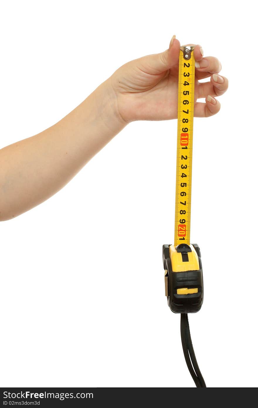 Tape-measure In A Beautiful Female Hand