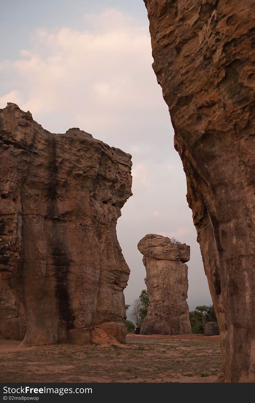 Massive rock and amazine geography at Mo-Hin-Khao, the Unseen Thailand. Massive rock and amazine geography at Mo-Hin-Khao, the Unseen Thailand