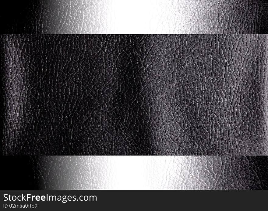 Chrome lines over black and corrugated background. Illustration