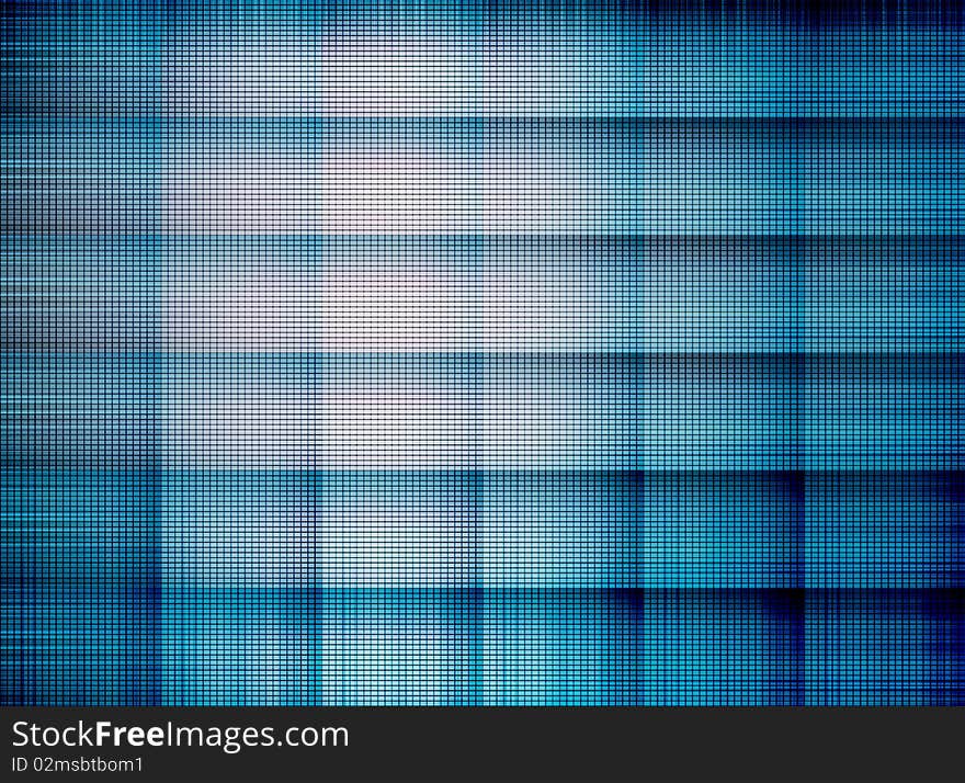 Blue and black square with light. Illustration