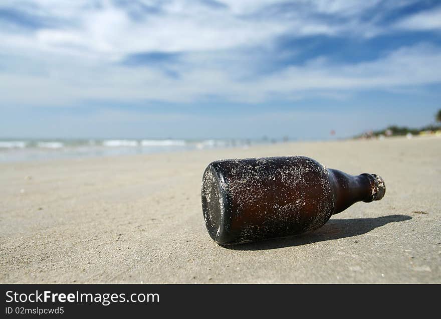 Bottle On The Beach